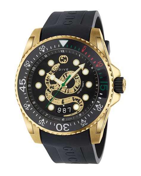 gucci dive watch snake